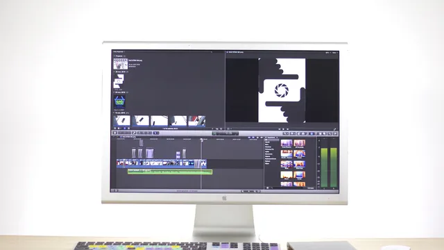 Videoschnitt am Bildschirm